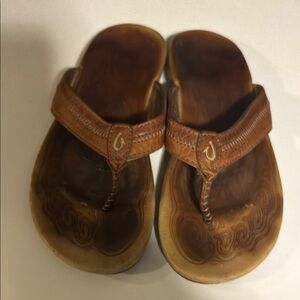 Leather Sandal Flip Flops Size 10